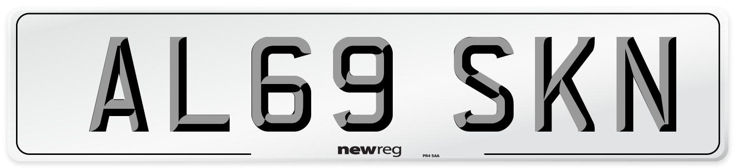AL69 SKN Number Plate from New Reg